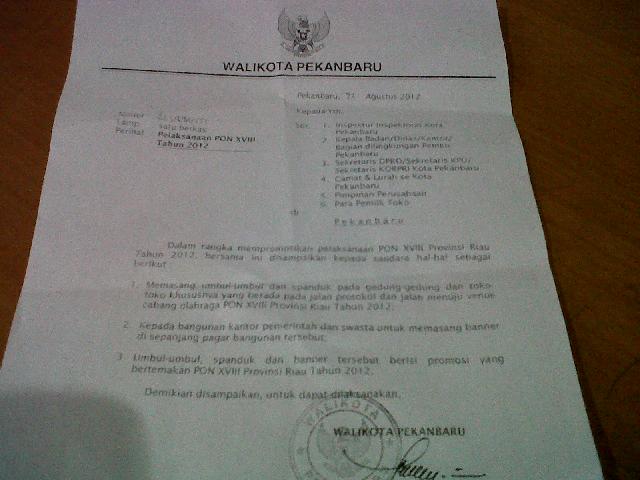 Pengusaha Tak Pasang Baliho, Plt Sekda Pekanbaru Salahkan Camat