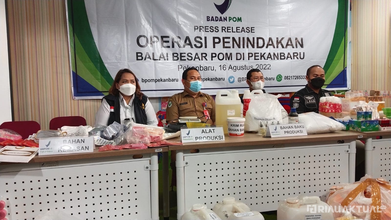 BBPOM Pekanbaru Sita Kosmetik Ilegal Senilai Rp1,5 Miliar