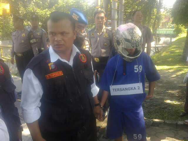 Rekontruksi Pembunuhan Haloman Gurning Di Jaga Ketat Aparat