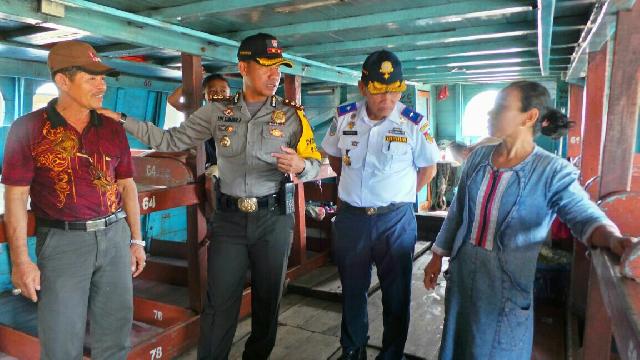 Tinjau Langsung Arus Balik, Polresta Pekanbaru Sidak ke Pelabuhan Sungai Duku