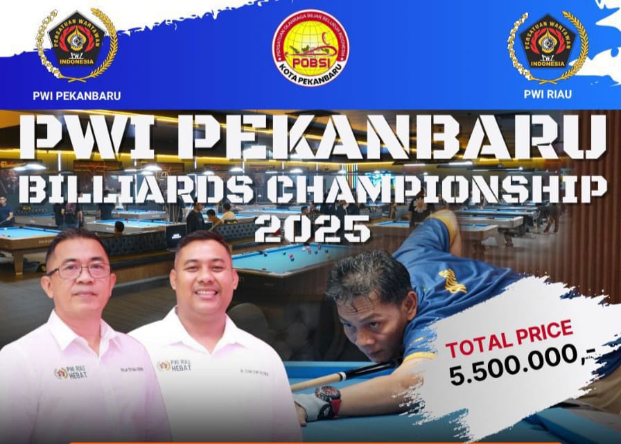 PWI Pekanbaru Gelar Billiard Championship 2025, Puluhan Wartawan Siap Adu Skill