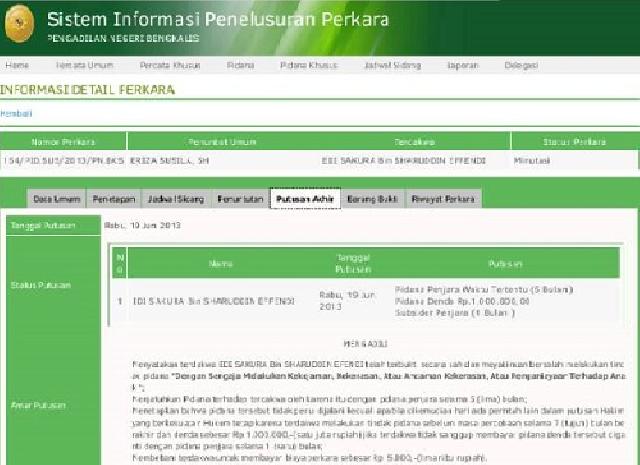 Ternyata Plt Disdik Bengkalis Miliki Track Record Mantan Napi