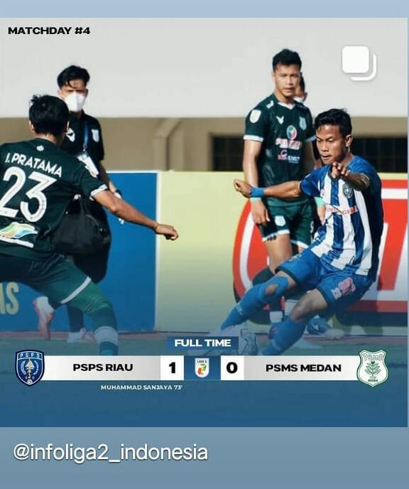 Jinakkan Ayam Kinantan, PSPS Riau Naik ke Peringkat Kedua Grup A