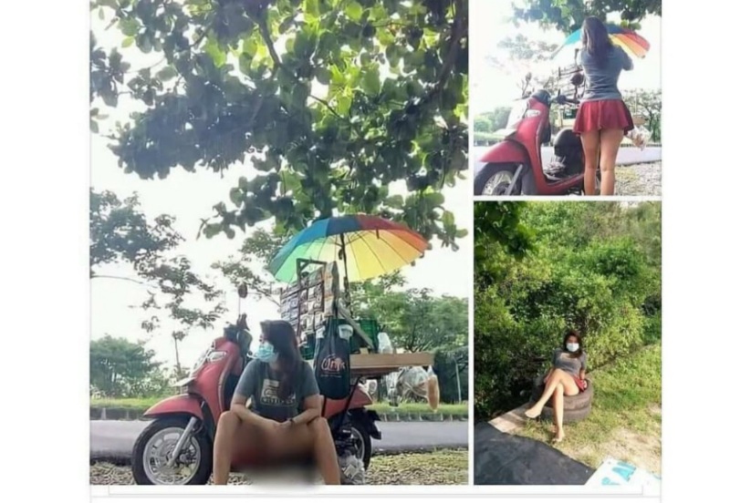 Viral Penjual Kopi Wanita Ngangkang di Bali, Netizen: Meresahkan Ya Bund!