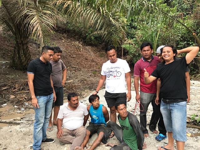 Tiga Orang Pelaku Penambang Emas Liar di Kuansing Ditangkap