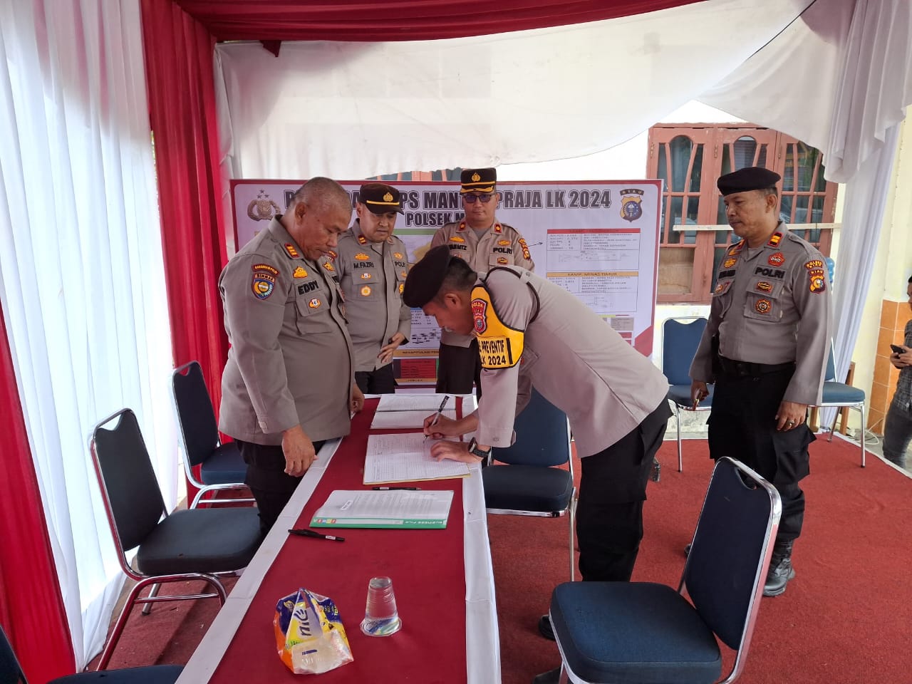 Direktur Samapta Polda Riau Pastikan Keamanan Gudang Logistik Pilkada 2024 di Minas