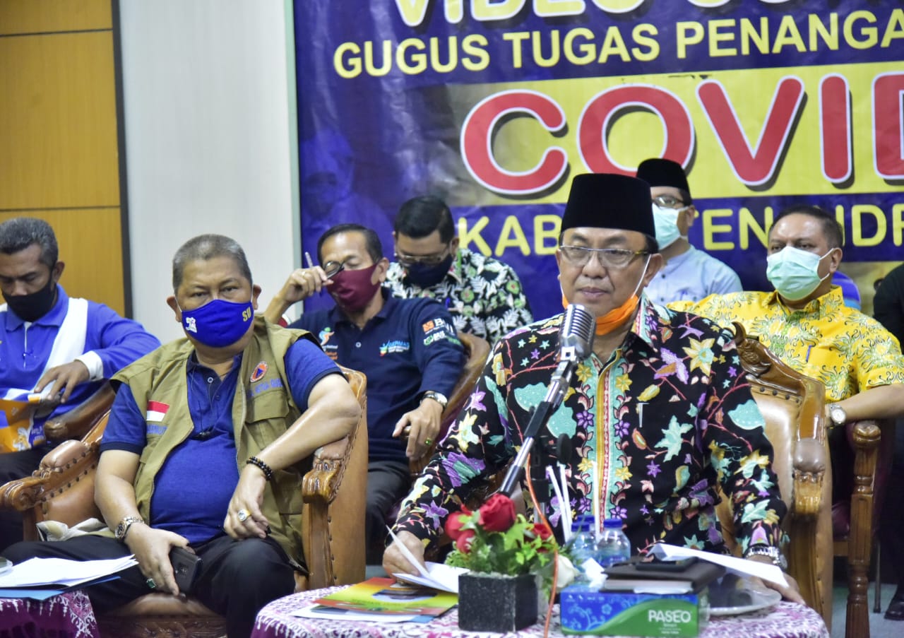 Bupati Inhil HM Wardan Resmikan Pasar Kecamatan Secara Virtual