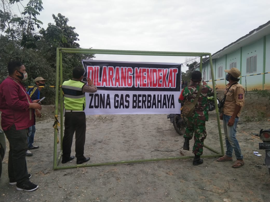 Lokasi Semburan Lumpur di Tenayan Raya Pekanbaru Ditutup