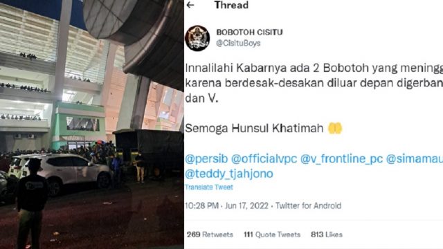 Dua Orang Bobotoh Meninggal di GBLA, PSSI Bentuk Tim Investigasi