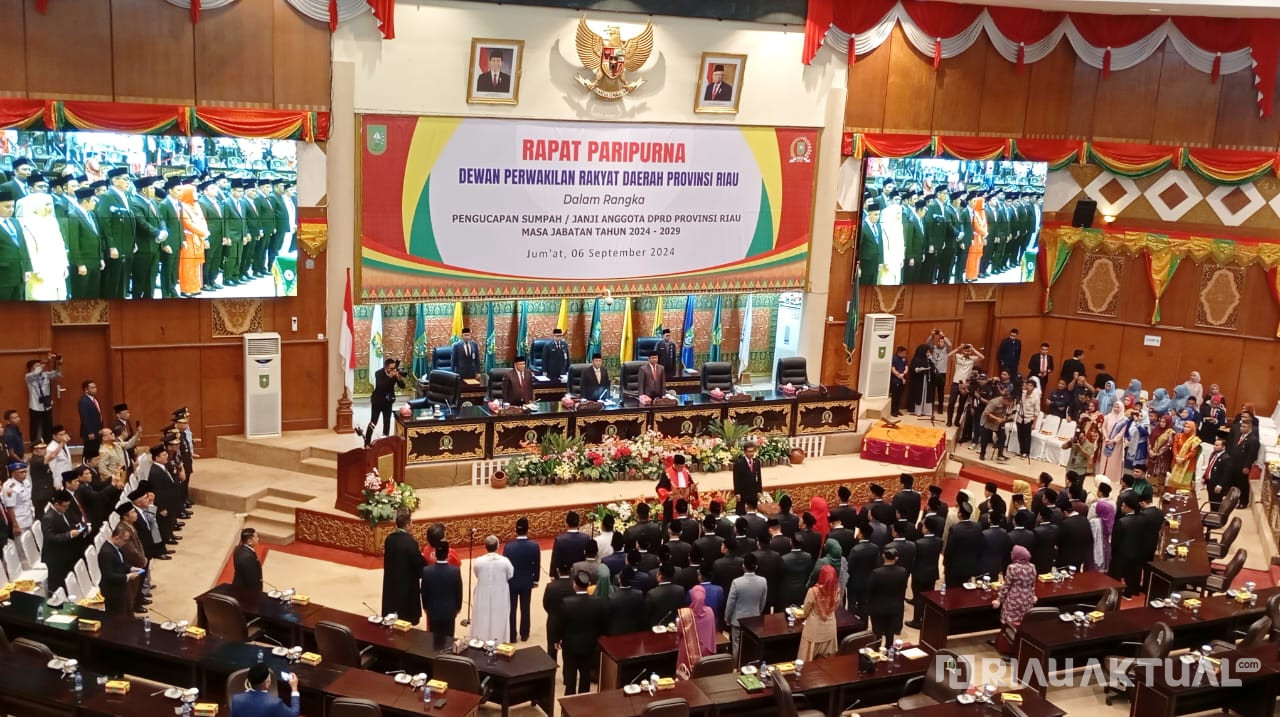 Sah, 65 Anggota DPRD Riau Periode 2024-2029 Resmi Dilantik