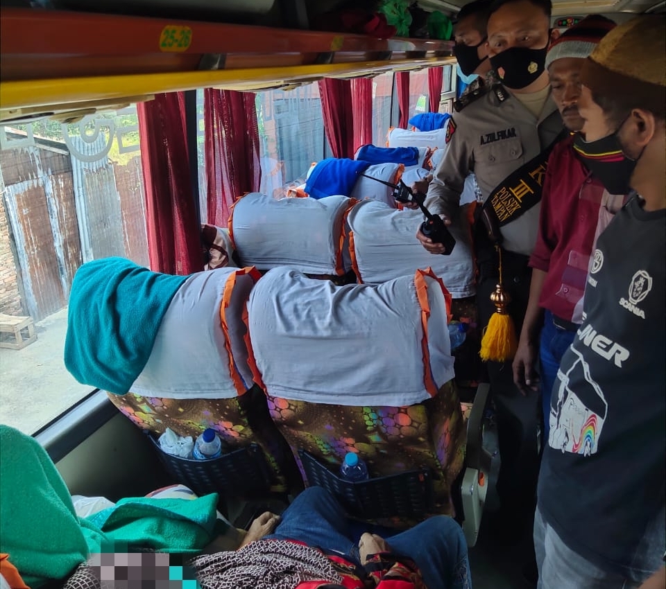 Penumpang Bus Ditemukan Meninggal Setiba di Pekanbaru