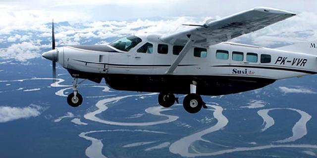 Cuaca Buruk, Pesawat Susi Air Putar Balik Kembali ke Samarinda