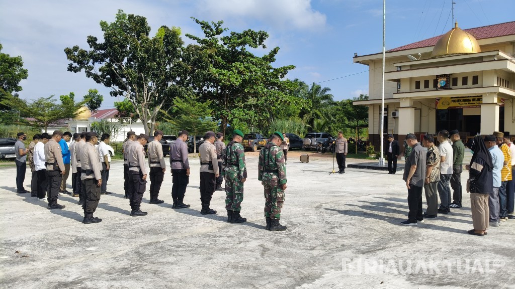 Antisipasi Musim Hujan, Polsek Rimba Melintang Gelar Apel Kesiapsiagaan Bencana