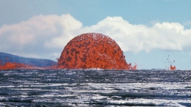 Merinding, Lava Letusan Mauna Ulu di Hawaii Membentuk Kubah