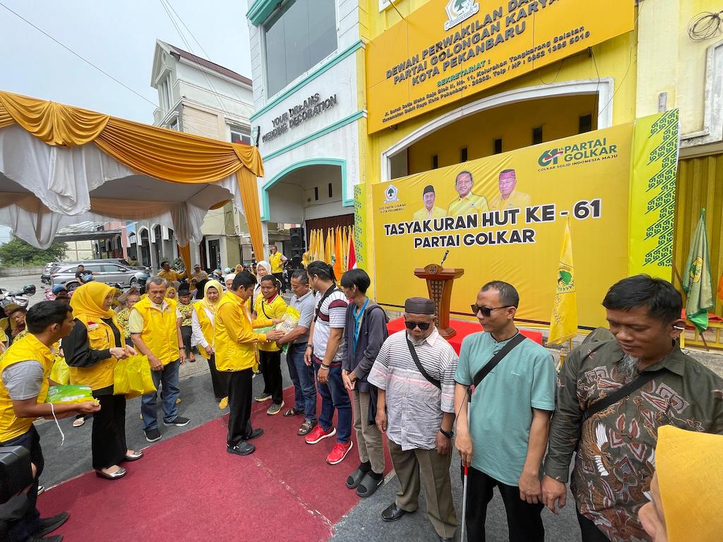 HUT ke-61 Golkar Pekanbaru, Ratusan Penyandang Disabilitas Jadi Tamu Kehormatan