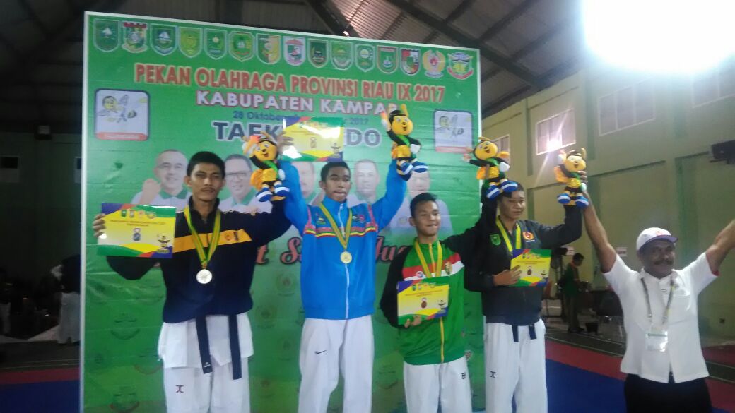 Atlet Taekwondo Sumbang 2 Emas Untuk Bengkalis