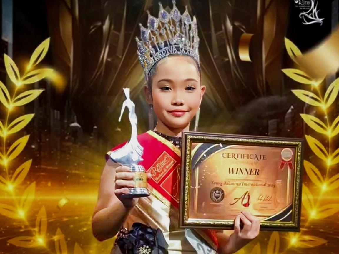 Gloria, Putri Kompol Indra Lamhot Sihombing, Raih The Winner di Ajang Asianista International 2025