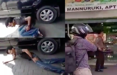 Viral, Video Polisi Tembak Warga di Depan Apotek