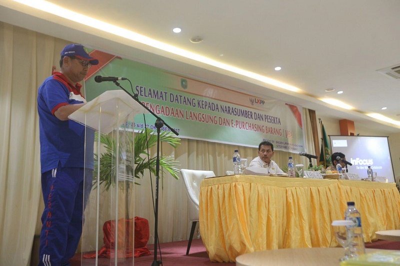 Sekda Meranti Buka Bimtek Pengadaan Langsung dan E-Purchasing Barang Jasa