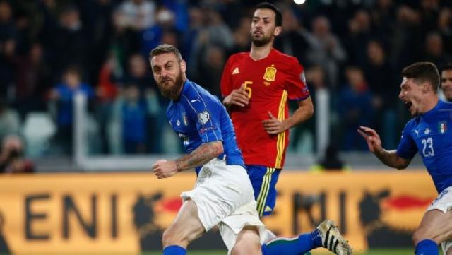 De Rossi Selamatkan Italia dari Kekalahan Lawan Spanyol