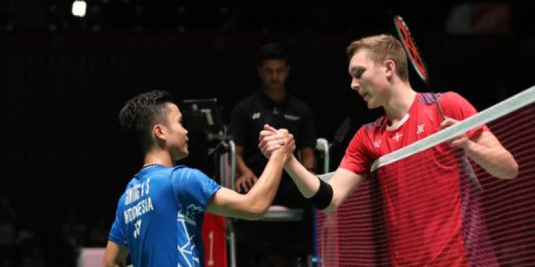 Hebat!  Anthony Ginting Tumbangkan Tunggal Putra Nomor Satu Dunia Viktor Axelsen, di China Open