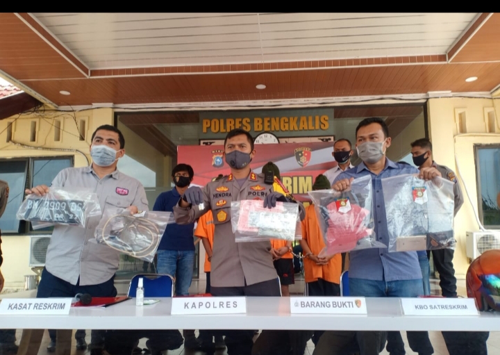 Gasak Uang 50 Juta Seorang Nenek, Tiga Diduga Pelaku Diringkus Polres Bengkalis