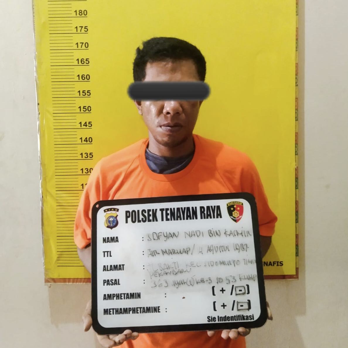 Curi Kabel Travo PT PLN, Pemuda Diamankan Polsek Tenayan Raya