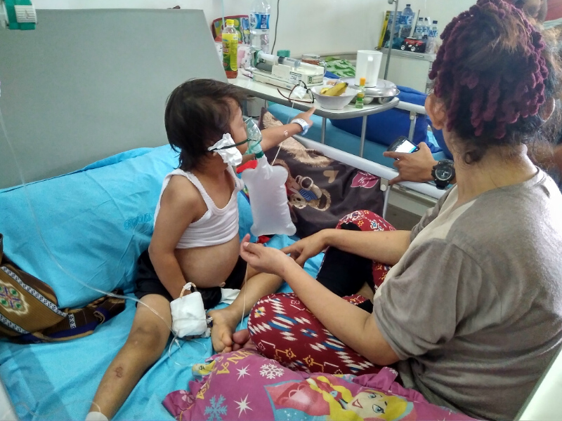 Dizan Penderita Jantung Bocor di Pekanbaru Butuh Uluran Tangan