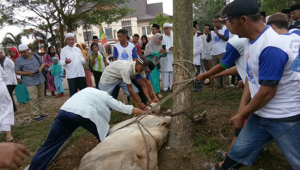 Sholat Idul Adha 1439 H Bersama Warga Meranti, Ini Pesan Wakil Bupati