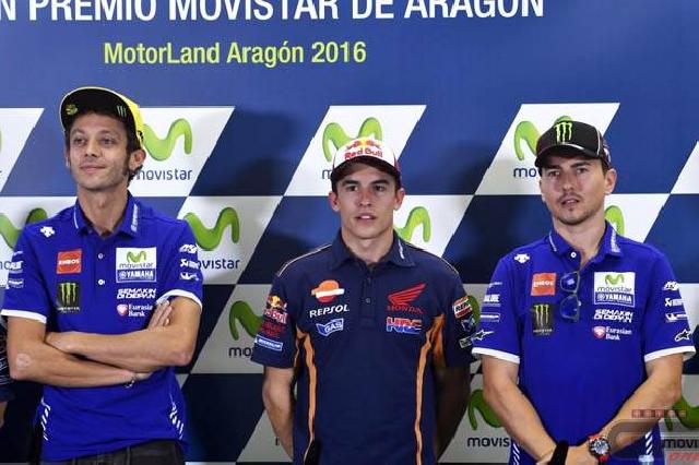 Ini Sesi II Perang Opini Rossi-Lorenzo di Jumpa Pers GP Aragon 2016