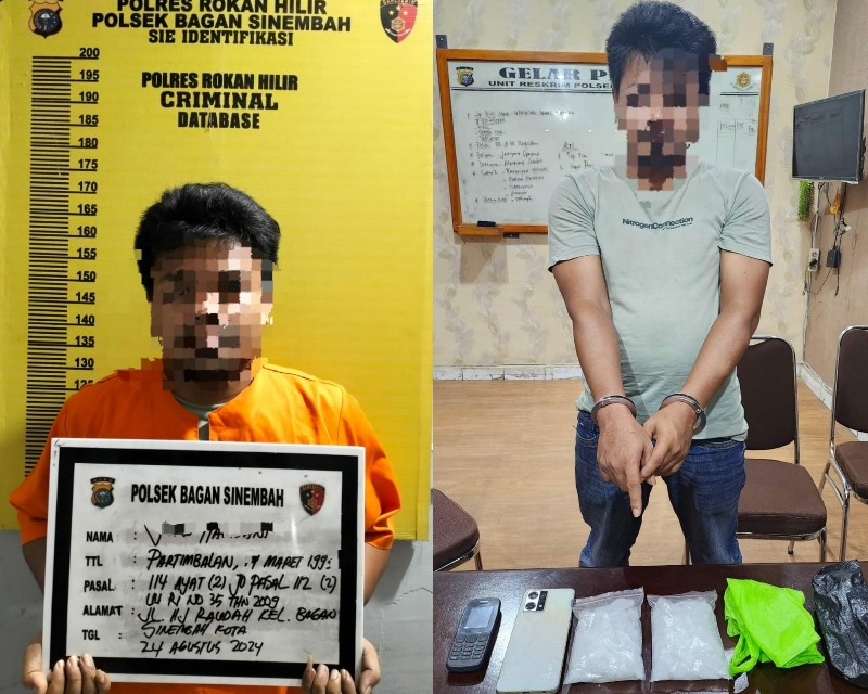 Sempat Sembunyi di Toilet, Pengedar Sabu di Bagan Batu Riau Ditangkap Polisi