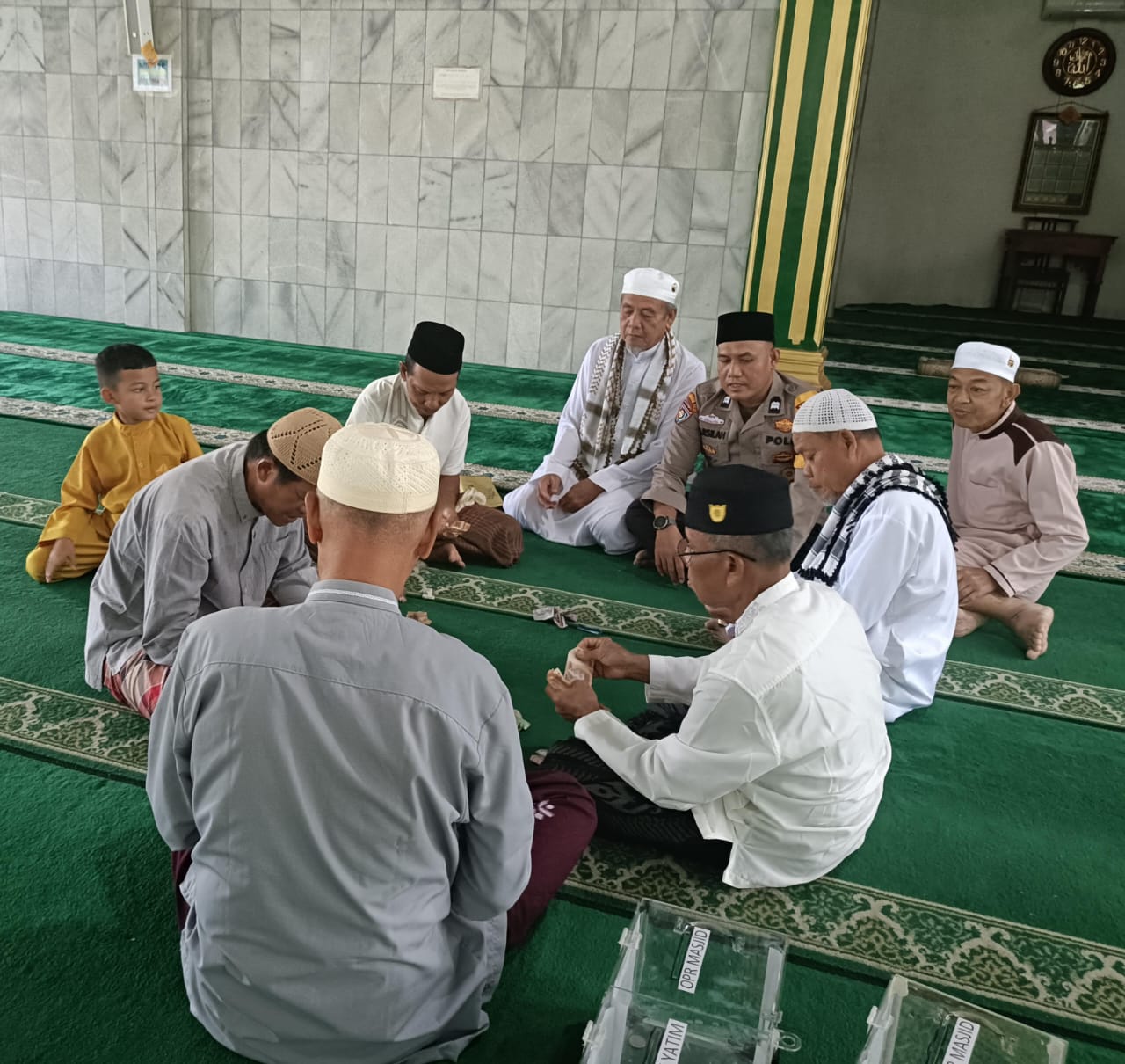 Polsek Mandau Lakukan Cooling System di Masjid Al-Amin untuk Jaga Kamtibmas Jelang Pilkada Bengkalis