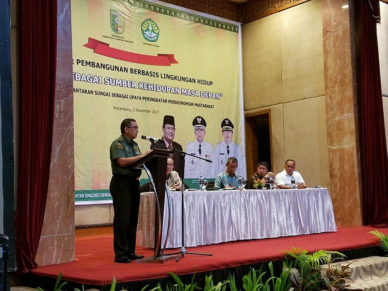 Danrem Edy Nasution Lirik Pertambangan Emas Tanpa Izin di Kuansing