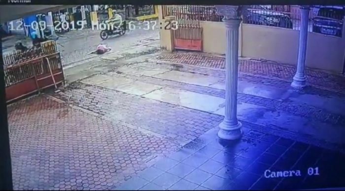 Aksi Jambret di Pekanbaru Terekam CCTV