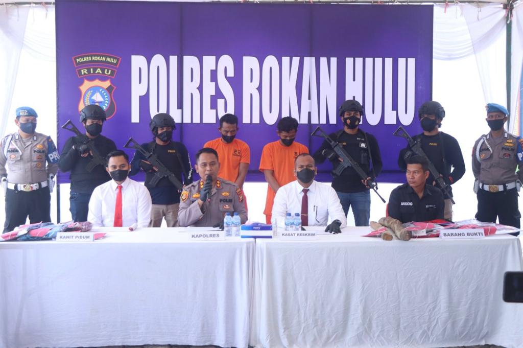 Aksi Ketahuan, Dua Pencari Rumput Habisi Nyawa Pria di Rohul