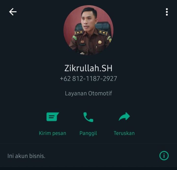 Nama Kasi Pidum Kejari Bengkalis Dicatut untuk Penipuan