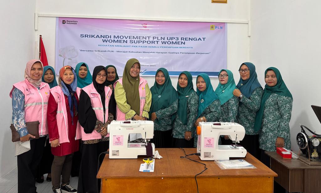 Srikandi PLN Rengat Gelar Pelatihan Menjahit, Dorong Perempuan Desa Pasir Kemilu Lebih Berdaya