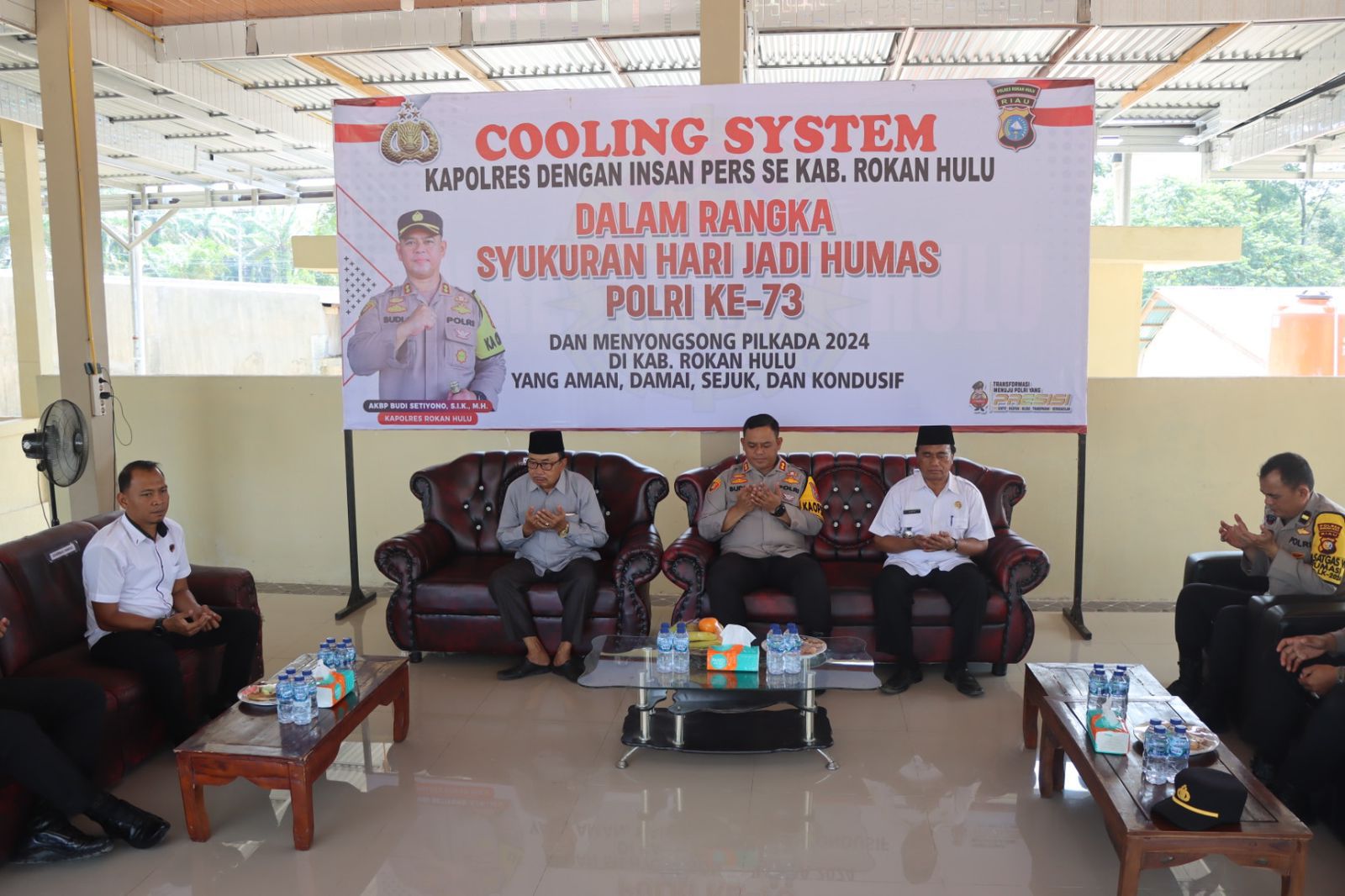 Kapolres Rohul Gelar Syukuran dan Cooling System untuk Wujudkan Pilkada 2024 yang Aman dan Damai