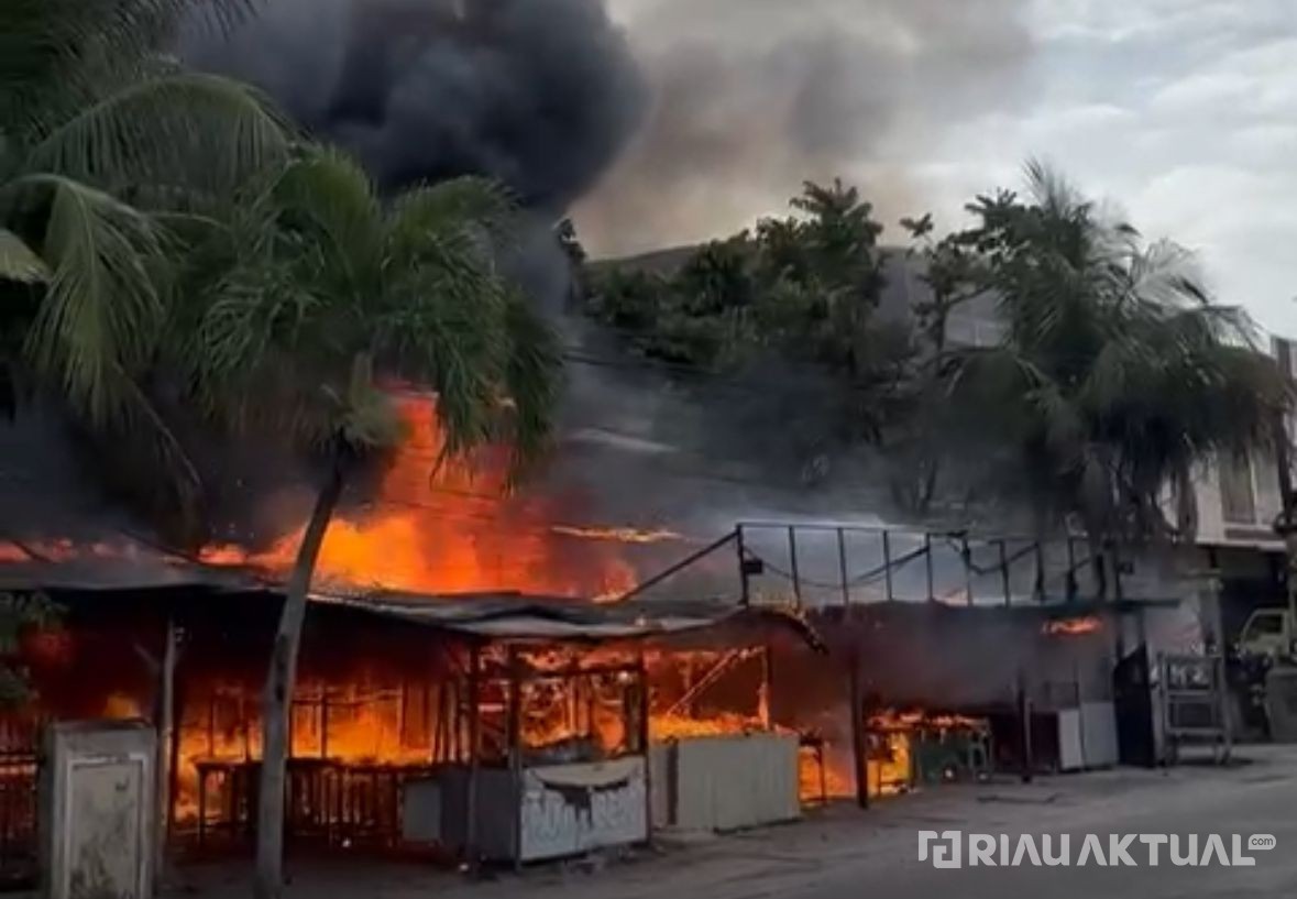 Kebakaran Hanguskan 3 Rumah di Jalan Melur Pekanbaru