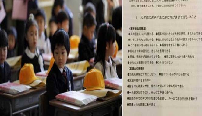 Seperti Ini Aturan Siswa SD di Jepang yang Mencengangkan