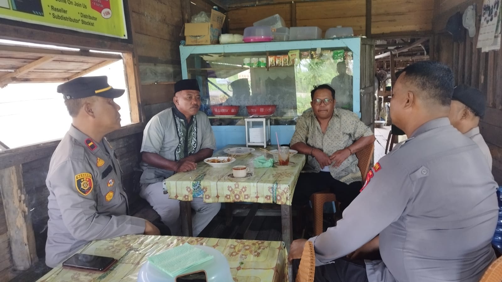 Kapolsek Teluk Belengkong Berikan Imbauan dan Sosialisasi Pemilu 2024