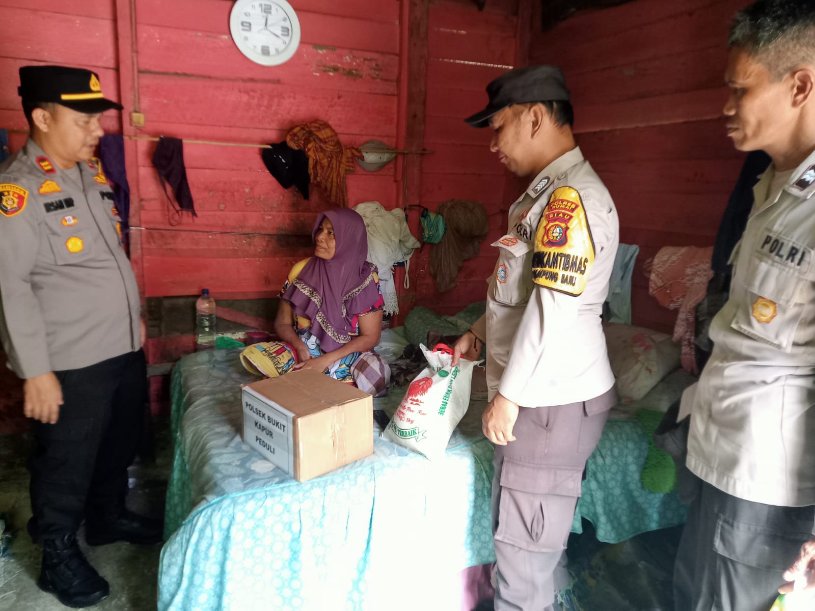 Pemilu Semakin Dekat, Kapolsek Bukit Kapur Terus Sosialisasi ke Warga