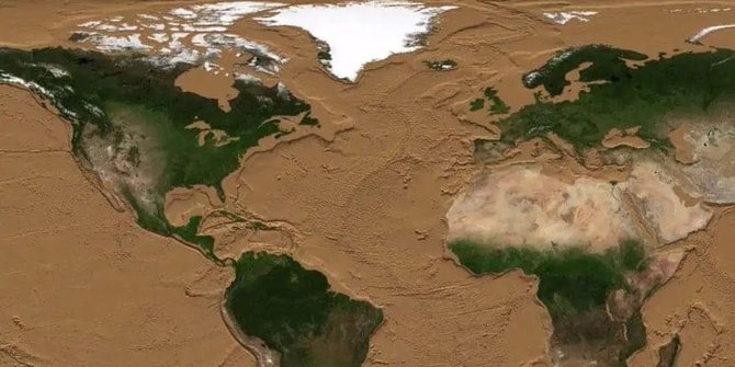 Ini Penampakan Bumi Jika Tanpa Air