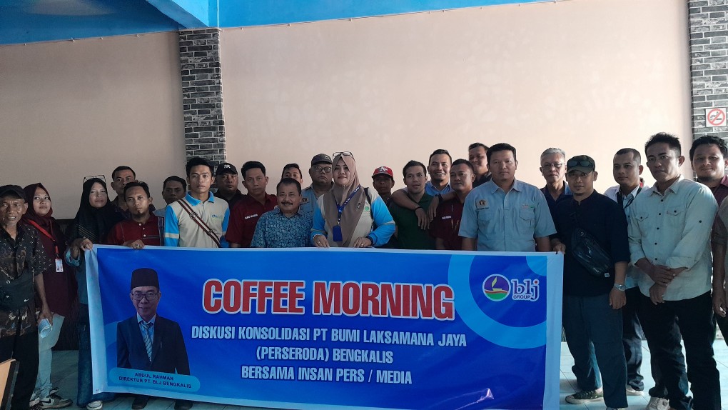 PT BLJ Bengkalis Gelar Coffee Morning dengan Insan Pers, Paparkan Rencana 2025