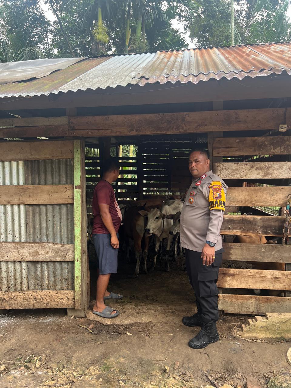 Polsek Bangko Pusako Jaga Ketahanan Pangan Sebagai Langkah Dukung Asta Cita