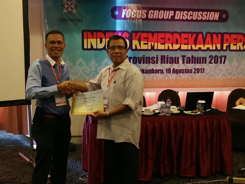 7 Orang Mendapatkan Penghargaan Dewan Pers, Salah Satunya Dari Kuansing