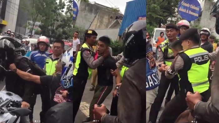 Oknum Anggota TNI Maki dan Pukul Pengendara Kawasaki Ninja yang Diduga Telah Menyenggol Ban Motornya