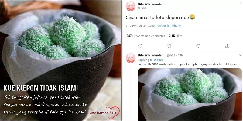 Heboh Klepon Tidak Islami, Pemilik Foto Angkat Bicara!