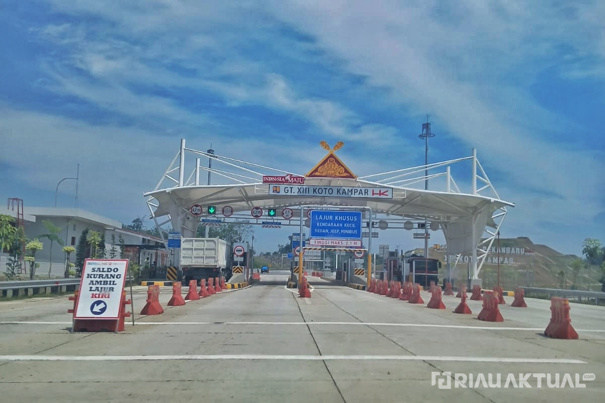 Libur Panjang, Pengguna Tol di Riau Melonjak hingga Puluhan Ribu Kendaraan