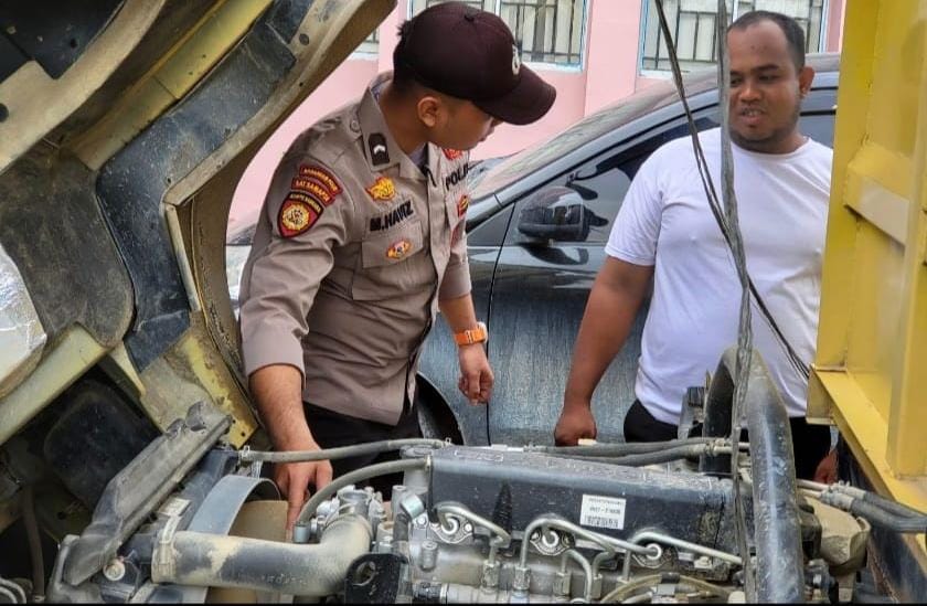 Polsek Langgam Jalin Keakraban dengan Warga, Cooling System Berjalan Efektif